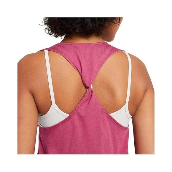 Nike Women's Yoga Mesh Twist-Racerback Tank Top Red Size M - Picture 4 of 4